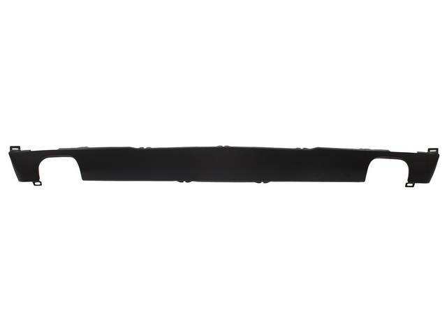 PANEL, Rear Valance, w/ exhaust cutouts, steel, repro