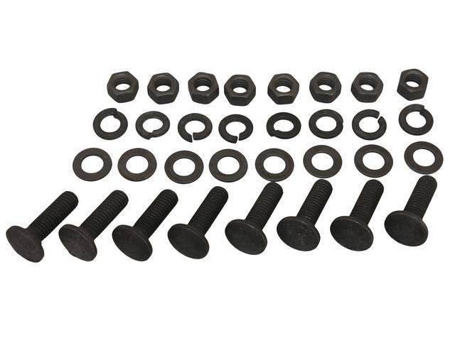 FASTENER KIT, Bumper Reinforcements, Front, (32) Incl CRG Bolts, Flat and Split Washers, Nuts