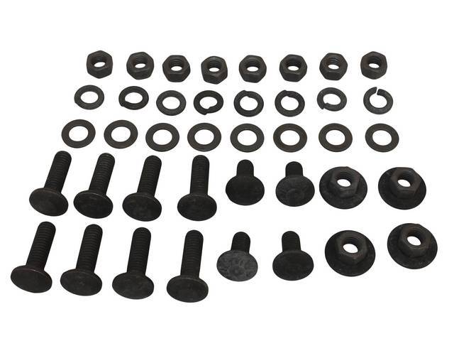 FASTENER KIT, Bumper Reinforcements, Front, (40) Incl CRG Bolts, Flat and Split Washers, Nuts