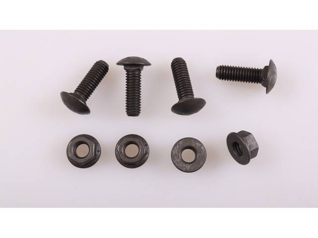 Front Bumper Braces to Frame Horn Fastener Kit, 4-pc OE Correct AMK Products reproduction for (76-81)