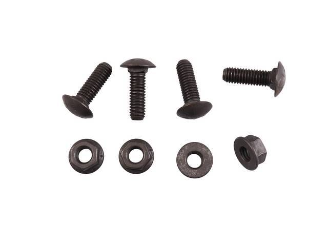 Front Bumper Braces to Frame Horn Fastener Kit, 4-pc OE Correct AMK Products reproduction for (76-81)