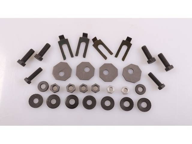 Rear Bumper Brackets Fastener Kit, 28-pc OE Correct AMK Products reproduction for (1965)
