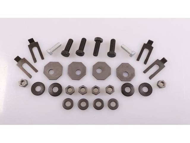 Rear Bumper Brackets Fastener Kit, 28-pc OE Correct AMK Products reproduction for (66-67)
