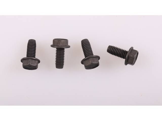 Rear Bumper Snubber Body Brackets Fastener Kit, 4-pc OE Correct AMK Products reproduction for (1969)