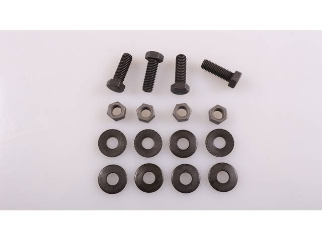 Outer Rear Bumper Brackets Fastener Kit, 16-pc OE Correct AMK Products reproduction for (68-69)