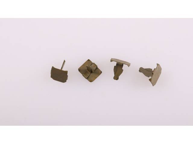 Rear Bumper Snubber to Body Fastener Kit, 4-pc OE Correct AMK Products reproduction for (68-69)