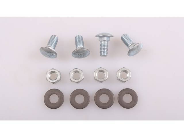 Front Outer Bumper Brackets Fastener Kit, 12-pc OE Correct AMK Products reproduction for (1964)