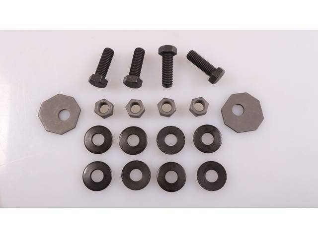 Front Outer Bumper Brackets Fastener Kit, 18-pc OE Correct AMK Products reproduction for (64-67)
