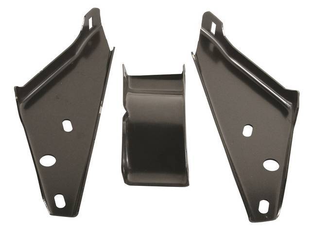 BRACKET SET, Rear Bumper to Frame, (3) incl RH and LH outer brackets and center bracket, Repro