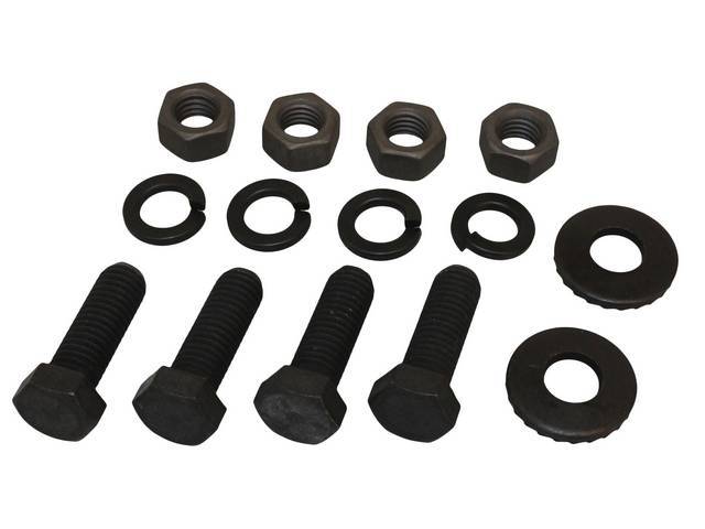 FASTENER KIT, Bumper Brackets, Front, (14) Incl HX Bolts, Ratchet Tooth Washers and Nuts
