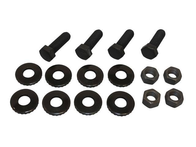 FASTENER KIT, Bumper Brackets, Front, (16) Incl HX Bolts, Ratchet Tooth Washers and Nuts