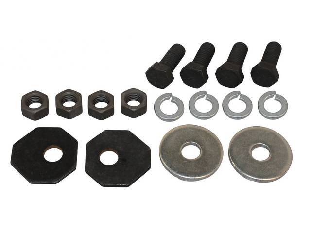 FASTENER KIT, Bumper Brackets, Rear, (16) Incl HX Bolts, Toothed Washers and Nuts