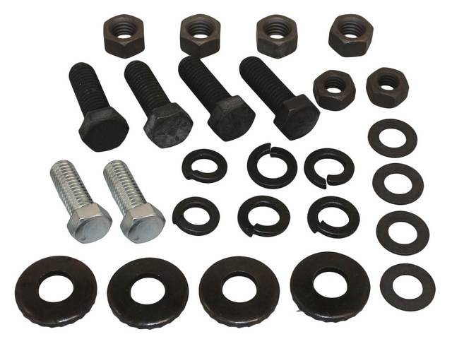 FASTENER KIT, Bumper Brackets, Rear, (26) Incl HX Bolts, Ratchet Tooth Washers and Nuts