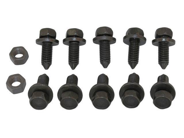 FASTENER KIT, Bumper Brackets, Front, (12) Incl HX MS and PP CONI SEMS And NUTS