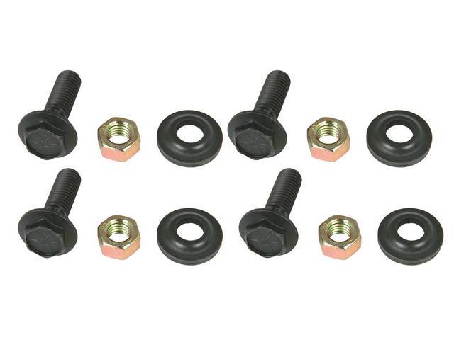 FASTENER KIT, Front Bumper, frame brackets, (12) incl special flange bolts, nuts and cone washers