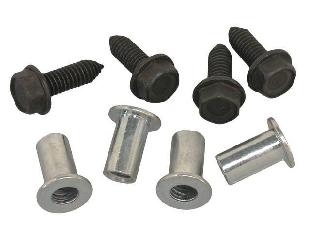 FASTENER KIT, Nose Panel Brackets, Upper And Lower, (8) Incl HXWA CA Screws and Rivert Nuts