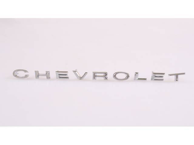 EMBLEM LETTER SET, Hood, *CHEVROLET*, US-made OE Correct Repro