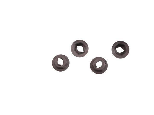 Hood Scoop Insert Fastener Kit, 4-piece, OE Correct AMK Products reproduction