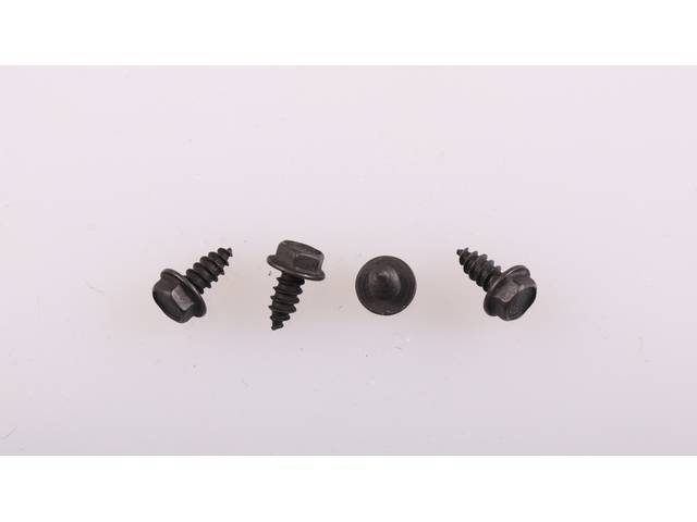 Hood Scoop Insert Fastener Kit, 4-piece, OE Correct AMK Products reproduction