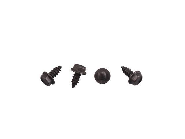 Hood Scoop Insert Fastener Kit, 4-piece, OE Correct AMK Products reproduction