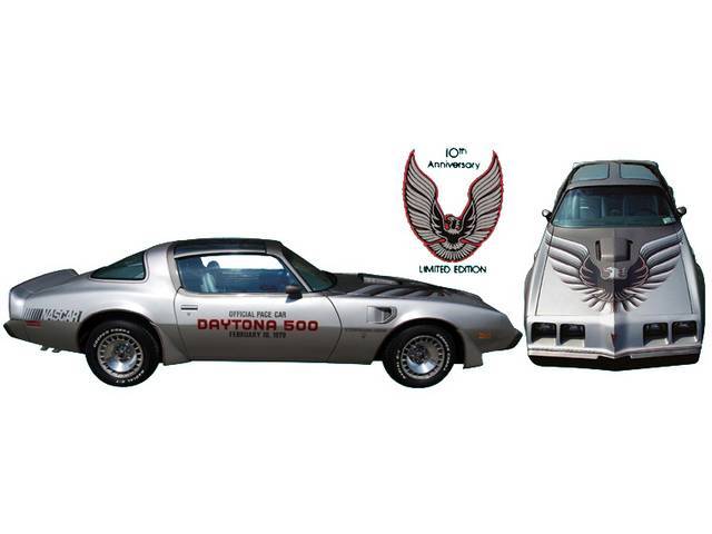 DECAL, Hood Bird, 10th Anniversary, Does not incl wingtips, Repro ** See p/n C-8055S-203L and C-8055S-203R for wingtips **
