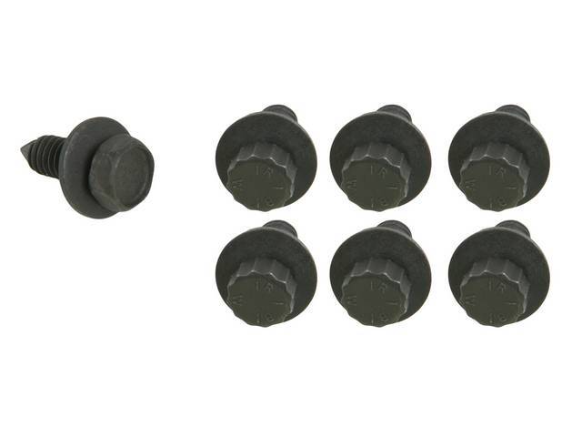 FASTENER KIT, Hood Catch and Lock Plate, (7) incl 12 point CONI SEMS AND HX SEMS  for horn mounting