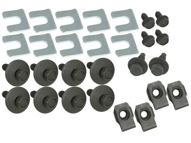 FASTENER KIT, Fenders, (28) Incl HX CONI SEMS, U-Nuts and Shims