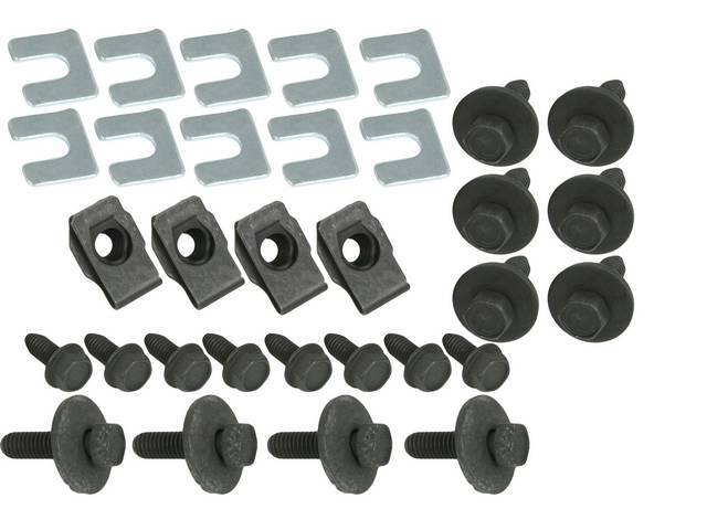 FASTENER KIT, Fenders, (32) Incl HX CONI SEMS, U-Nuts and Shims