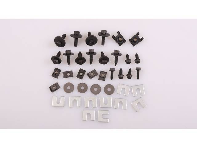 Fender Fastener Kit, 38-pc OE Correct AMK Products reproduction for (70-71)