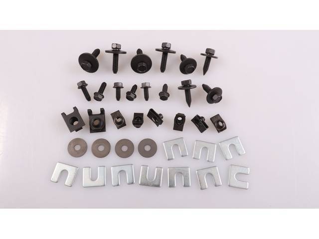 Fender Fastener Kit, 36-pc OE Correct AMK Products reproduction for (72-78)