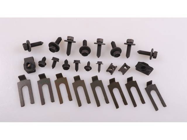 Fender Fastener Kit, 26-pc OE Correct AMK Products reproduction for (66-67)