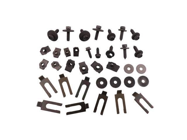 Fender Fastener Kit, 40-pc OE Correct AMK Products reproduction for (1970)