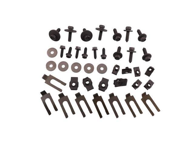 Fender Fastener Kit, 40-pc OE Correct AMK Products reproduction for (71-72)