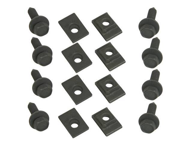 FASTENER KIT, Fender Extension, Lower, (16) Incl SEMS and U-Nuts