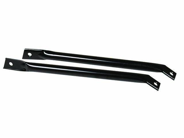 Fender to Radiator Core Support Brace Set, Black Finish, Reproduction for (70-81)