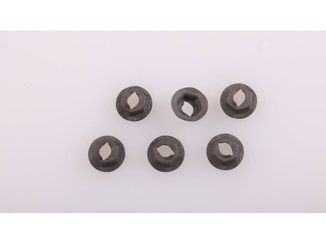 Fender *G T O* Emblems Fastener Kit, 6-piece, OE Correct AMK Products reproduction for (1969)