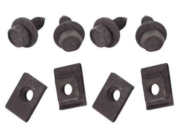 FASTENER KIT, Wheelhouse Extensions, (8) Incl HX PP CONI SEMS And u-nuts