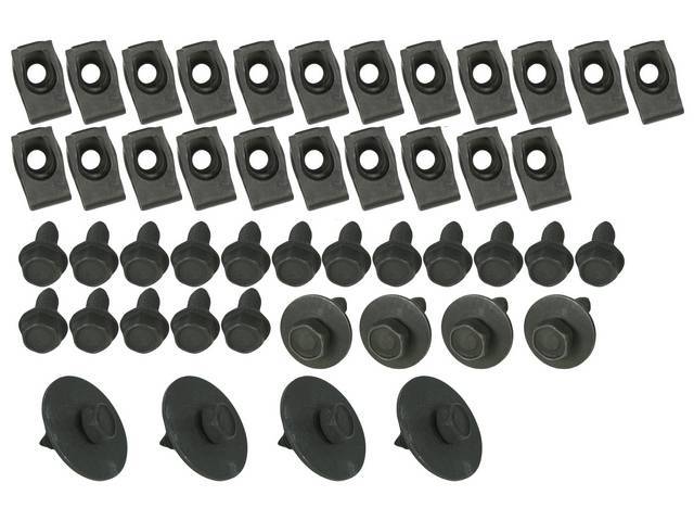 FASTENER KIT, WHEELHOUSES, (48), SCREWS, HEX CONI-CONICAL SPRING WASHER SEMS-SCREW AND WASHER ASSY, WASHERS, U-NUTS