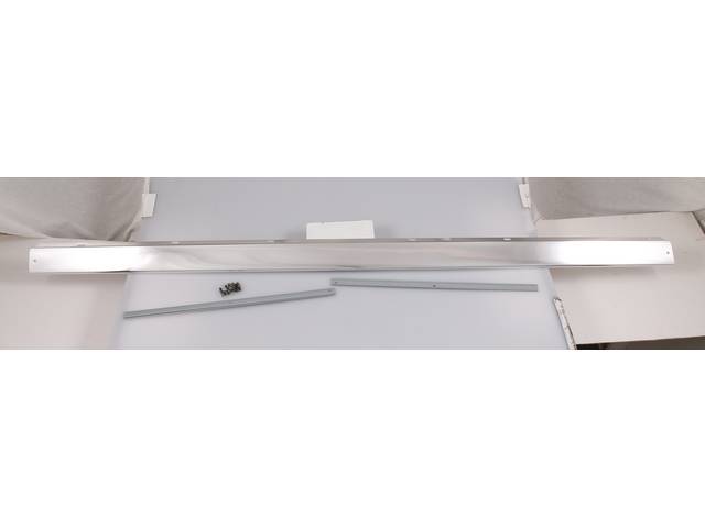 Molding, Rocker Panel, LH, Incl screws, clips and 2 retainers, 3.15 inches wide (thick), Repro