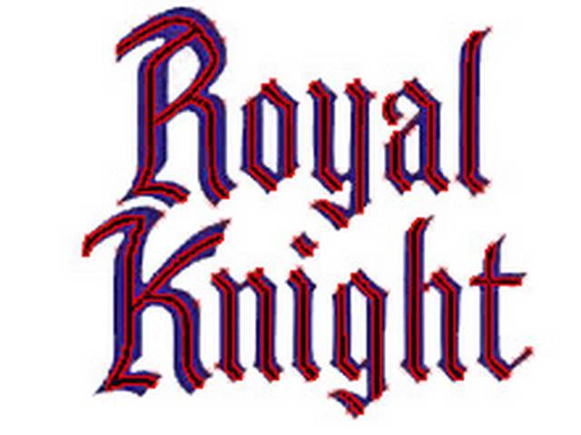 STRIPE KIT, *Royal Knight*, Light Blue / Medium Blue / Dark Blue, includes 1 large hood decal (dragons on a shield), 2 *Royal Knight* fender decals, 1 *Royal Knight* tail gate decal, full 3-color upper and lower bodyside stripe kit - includes fenders, doo