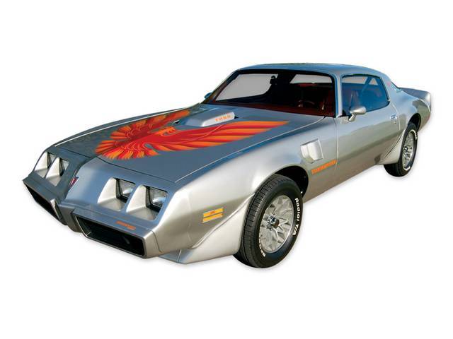 HOOD BIRD AND NAME KIT, Trans Am, 5 Shades of Orange W/ Gold Highlights