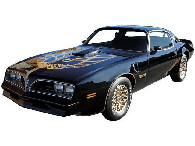 HOOD BIRD AND STRIPE KIT, Trans Am, Gold, Special Edition German Style