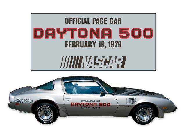 DOOR AND WINDSHIELD DECAL KIT, Trans Am, 10th Anniversary NASCAR Pace Car