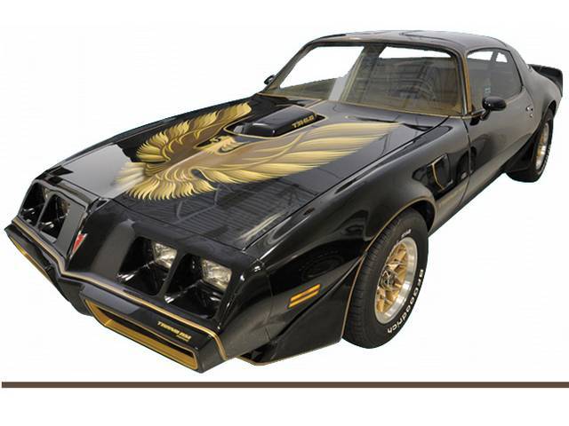 HOOD BIRD AND STRIPE KIT, Trans Am, Brown (For Gold Cars), Special Edition
