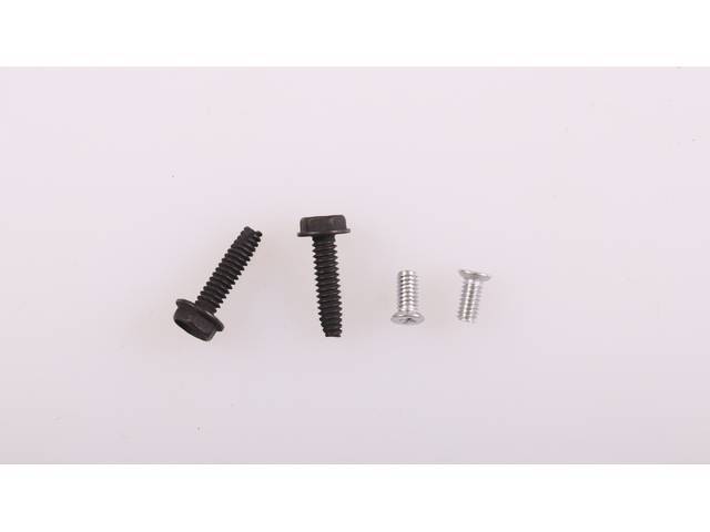 Heater Control Fastener Kit, 4-pieces, OE Correct AMK Products reproduction for (64-65)