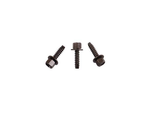 Heater Control Fastener Kit, 3-pieces, OE Correct AMK Products reproduction for (70-71)