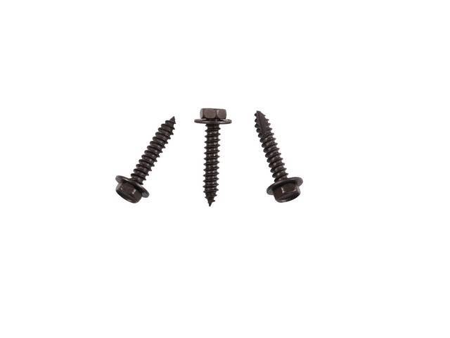 Heater Control Fastener Kit, 3-pieces, OE Correct AMK Products reproduction for (72-76)