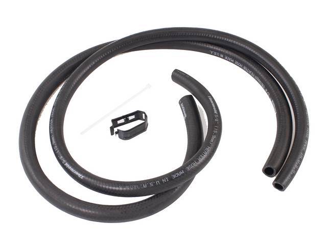 HOSE KIT, Heater Core, Incl 48 inches of 5/8 inch diameter hose, 48 inches of 3/4 inch diameter hose and wheelhouse bracket (p/n C-8853-2A), Repro