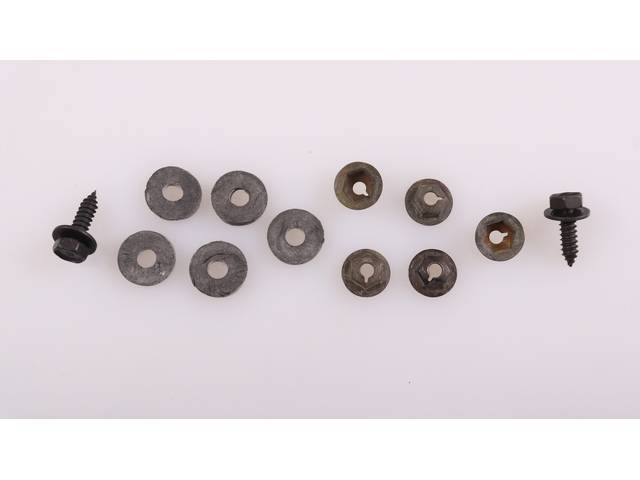 Heater Box & Blower Housing Fastener Kit, 12-pc OE Correct AMK Products reproduction for (65-66)