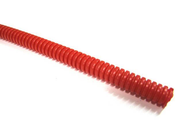 WIRE CONDUIT, FLEXIBLE PLASTIC, 1/4 inch i.d. RED, SOLD PER FOOT
